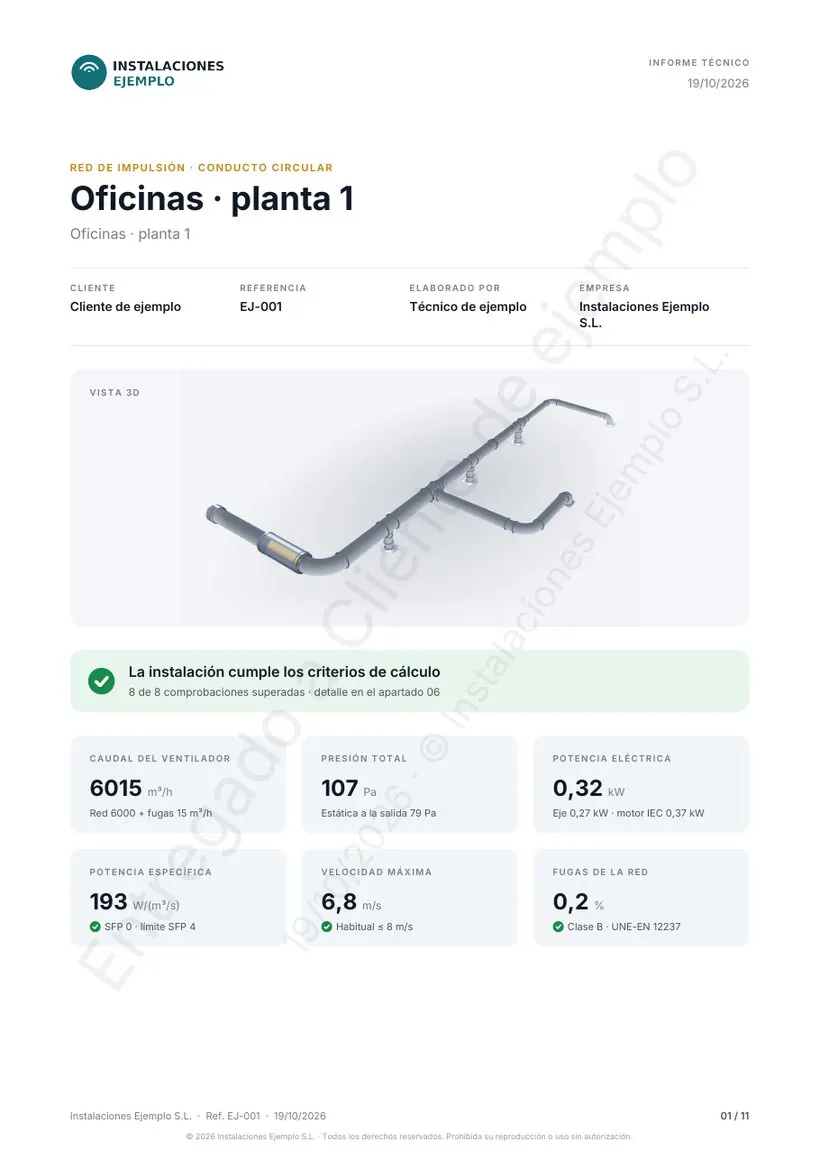 Plan Master: el logo y el nombre de tu empresa en todas las hojas (empresa inventada para el ejemplo).